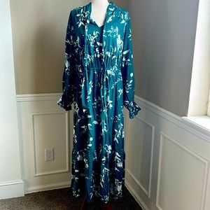 AVA & VIV NWT green floral dress